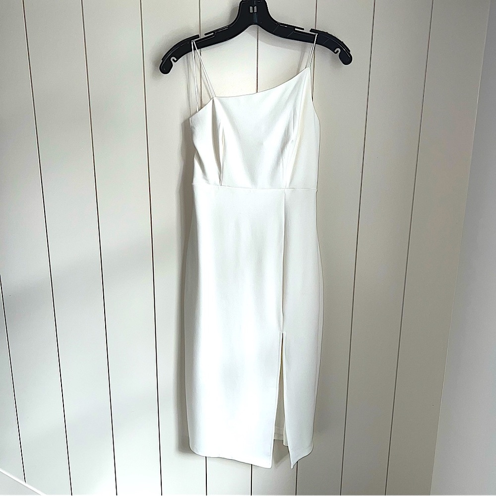 NWT Hello Molly asymmetrical midi dress with slit